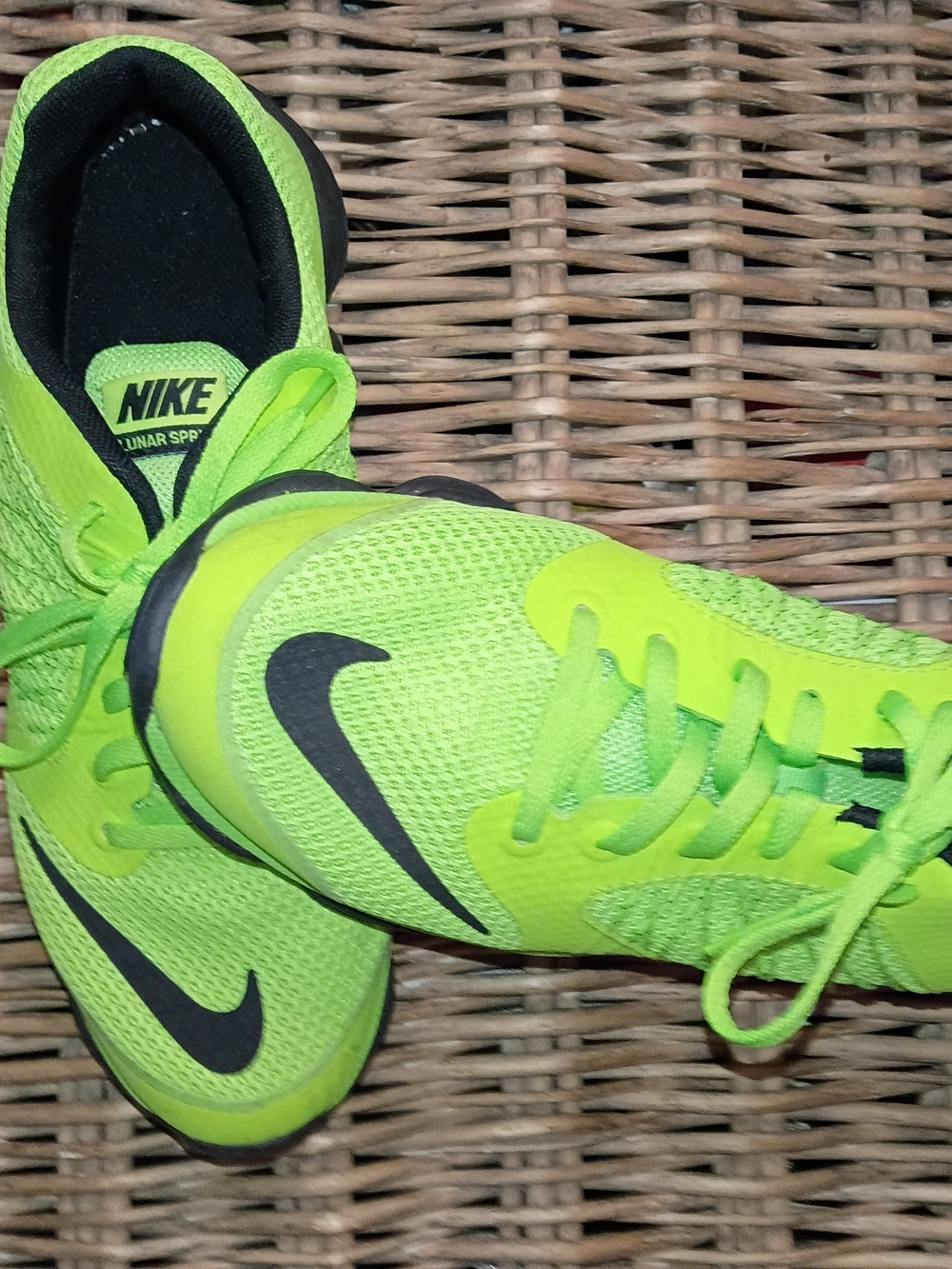 Nike Neon Green and Black Athletic Shoes